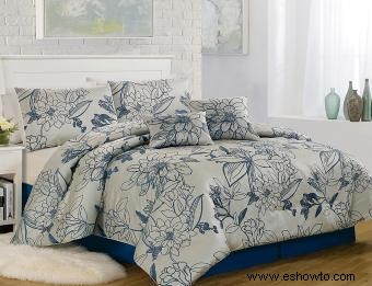 Diez excelentes opciones de ropa de cama tamaño king con motivos florales