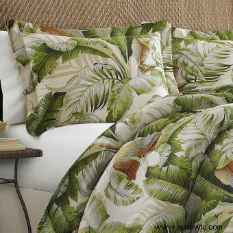 Colchas con estampado tropical