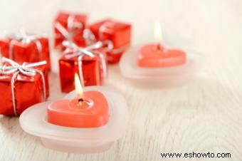 Elegir velas románticas