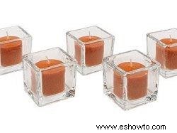 Velas de citronela de vidrio