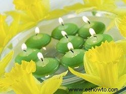 Cuencos flotantes para velas