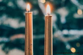 Significados de velas doradas:victoria, optimismo e iluminación