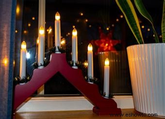 Velas navideñas eléctricas para ventanas