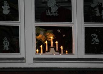 Velas navideñas eléctricas para ventanas