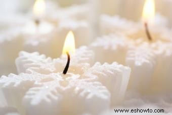 Velas flotantes navideñas