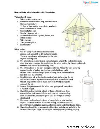 Cómo hacer un candelabro de velas