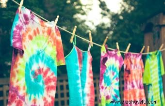 Cómo lavar Tie Dye para que se mantenga vibrante 