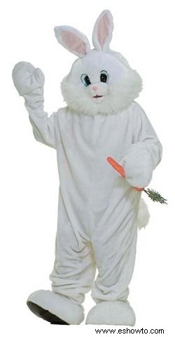 Disfraz de conejo de Pascua con cola