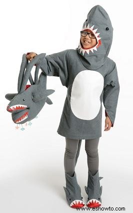 Patrón de disfraz de tiburón