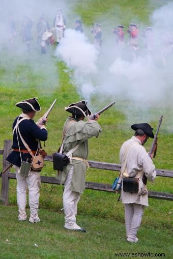 Uniformes Patriot durante la Revolución Americana
