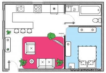 Diseños e ideas de Feng Shui para apartamentos tipo estudio