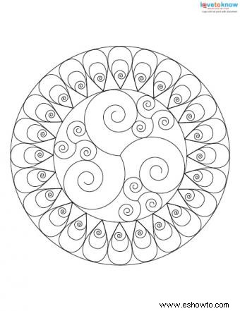 Diseños de mandala gratis para imprimir