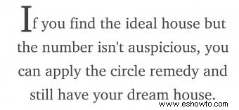 Números de casas Feng Shui de la suerte y la mala suerte