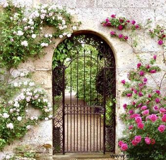 Puertas de jardín de hierro forjado