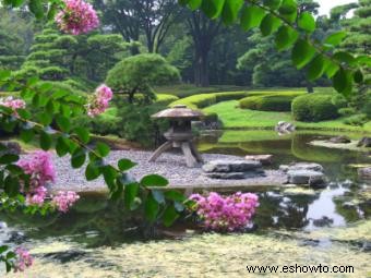Diseño de jardín zen japonés