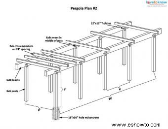 Planes de diseño de pérgola gratuitos