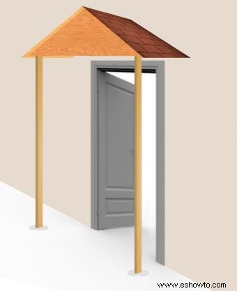 Cómo construir un toldo de madera sobre una puerta 