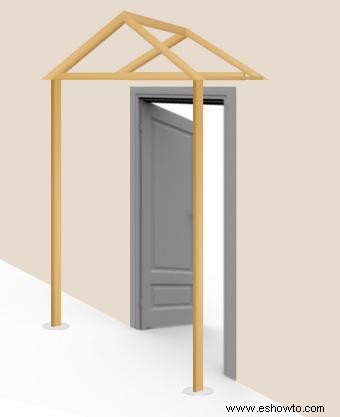 Cómo construir un toldo de madera sobre una puerta 