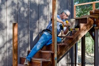 Cómo construir escaleras de cubierta 