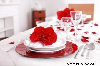 5 arreglos de mesa del Día de San Valentín para cortejar o encantar a cualquiera