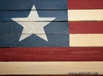 Banderas de madera de Americana:tipos y cómo usarlas