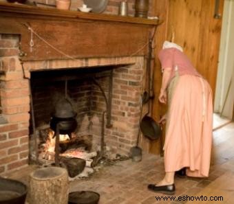 Una guía para las cocinas coloniales y la recreación de la apariencia