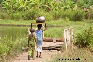 Atuendo africano para niños