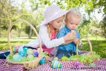 Cómo encontrar conjuntos de Pascua para niños pequeños