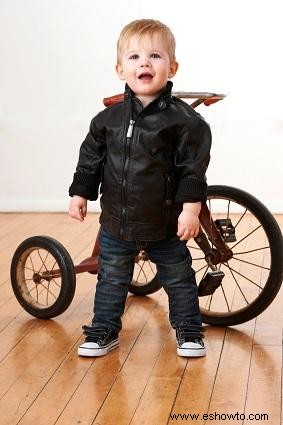 Chaqueta de motociclista para niños