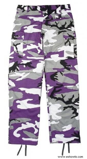 Pantalones cargo de camuflaje para niños 