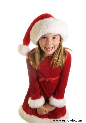 Vestidos navideños para niñas pequeñas