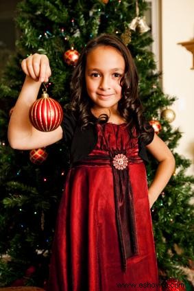 Vestidos navideños para niñas pequeñas