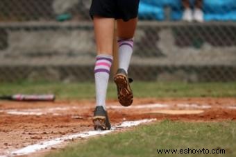 Calcetines de sóftbol para niña