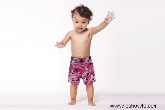 Pantalones cortos de camuflaje para niñas pequeñas