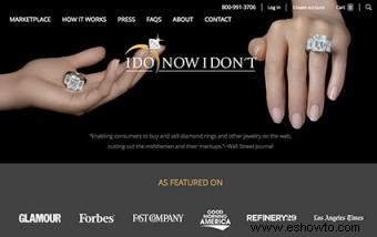 Entrevista en línea sobre la venta de un anillo de compromiso