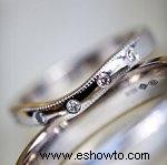 Anillos de compromiso con fichas de diamante