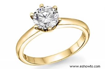 Aspectos básicos de los anillos de compromiso de oro