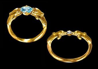 Encontrar anillos de compromiso y boda con delfines