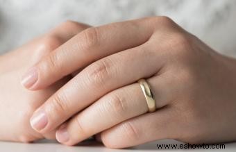 ¿Cómo debe quedar un anillo de bodas?