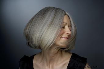 6 consejos para un hermoso cabello gris 