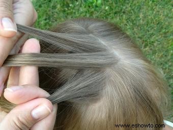 Cómo hacer una trenza en cascada