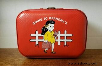 Pasando a los estilos de maleta vintage y moderno de la abuela