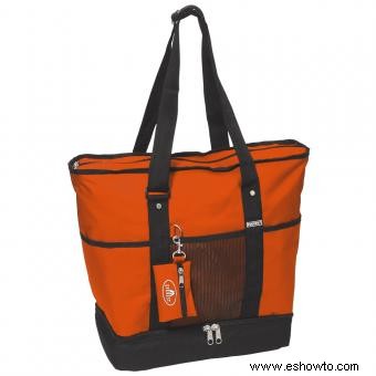 Bolsos tote superiores con muchos bolsillos