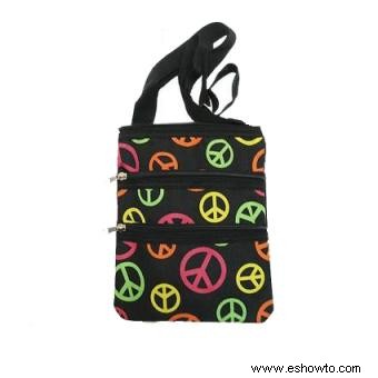 Carteras con el signo de la paz