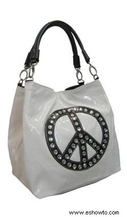 Carteras con el signo de la paz