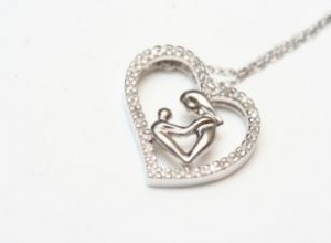 Collar de mamá con corazón de oro para expresar tu amor