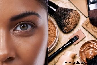 Maquillaje mineral para piel oscura