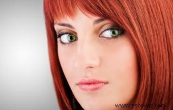 La mejor sombra de ojos para ojos verdes y cabello rojo