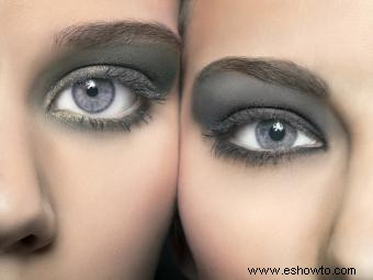 Maquillaje de ojos para ojos grises