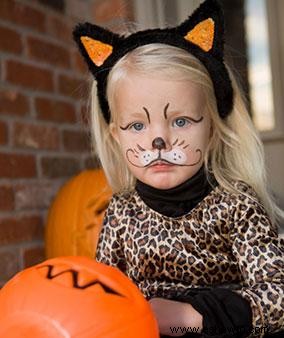 Ideas de maquillaje de cara de gato para niños